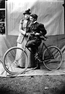 Learning to Bike - 1896. http://aliceausten.org